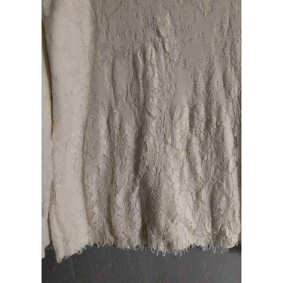 Chico's  Tops Blouse Sweater, Crochet, Cotton, Nilon, Rayón. Pretty, Spandex. - Picture 7 of 9